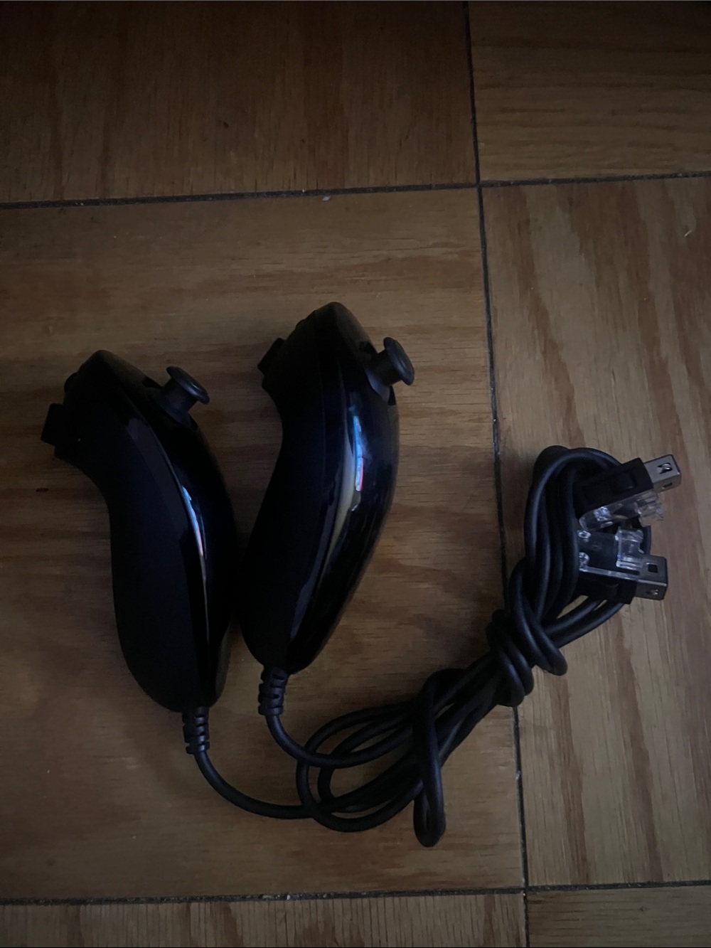 Black Wired Joy stick for Wii Game Controllers